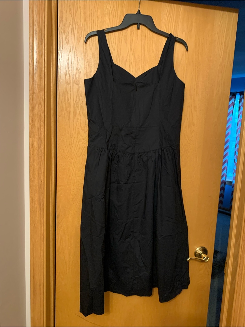 Talbots Black Sleeveless Midi Dress